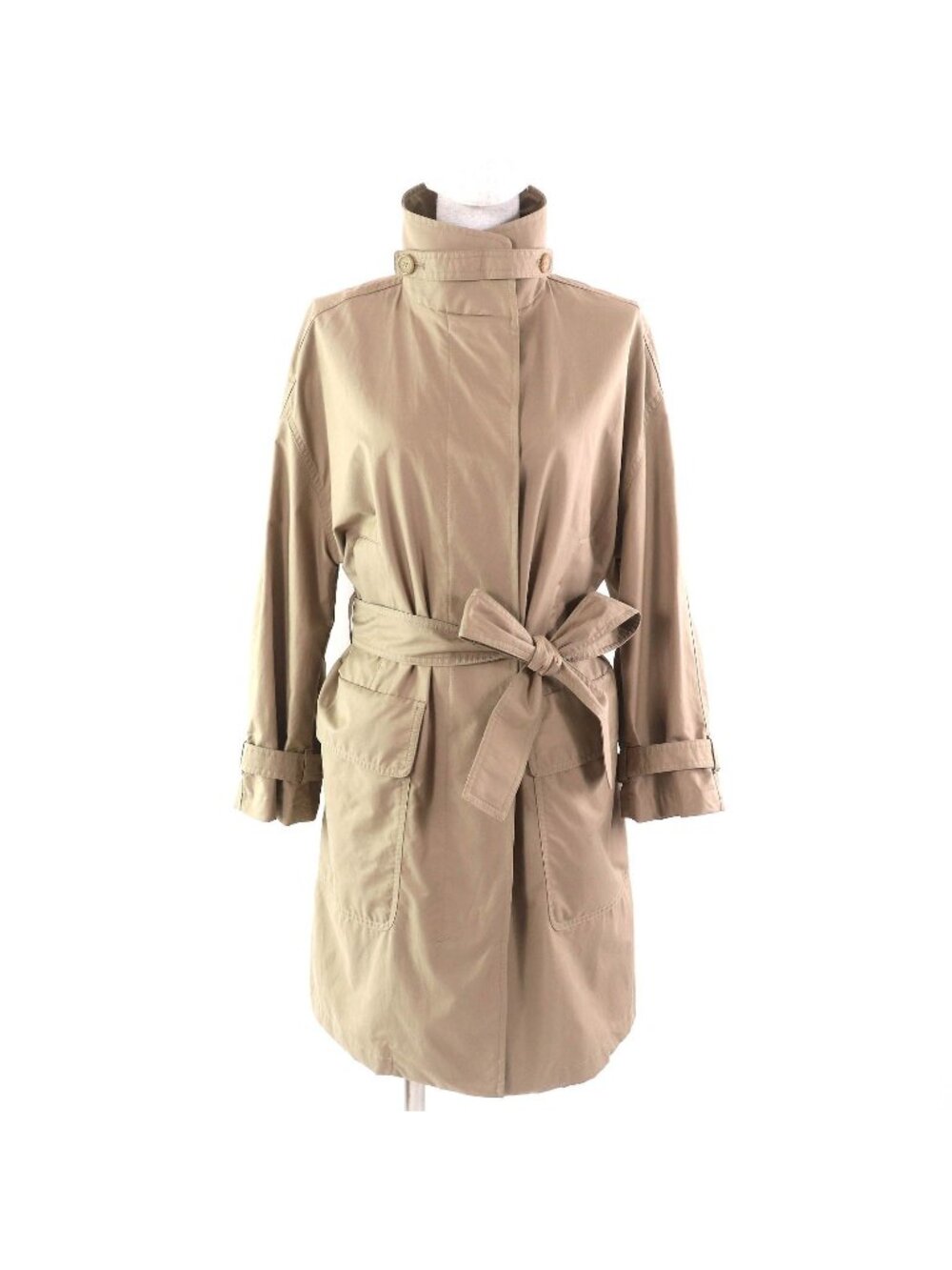 Max Mara the Cube Cotton with Belt Spring Coat Single Beige 34